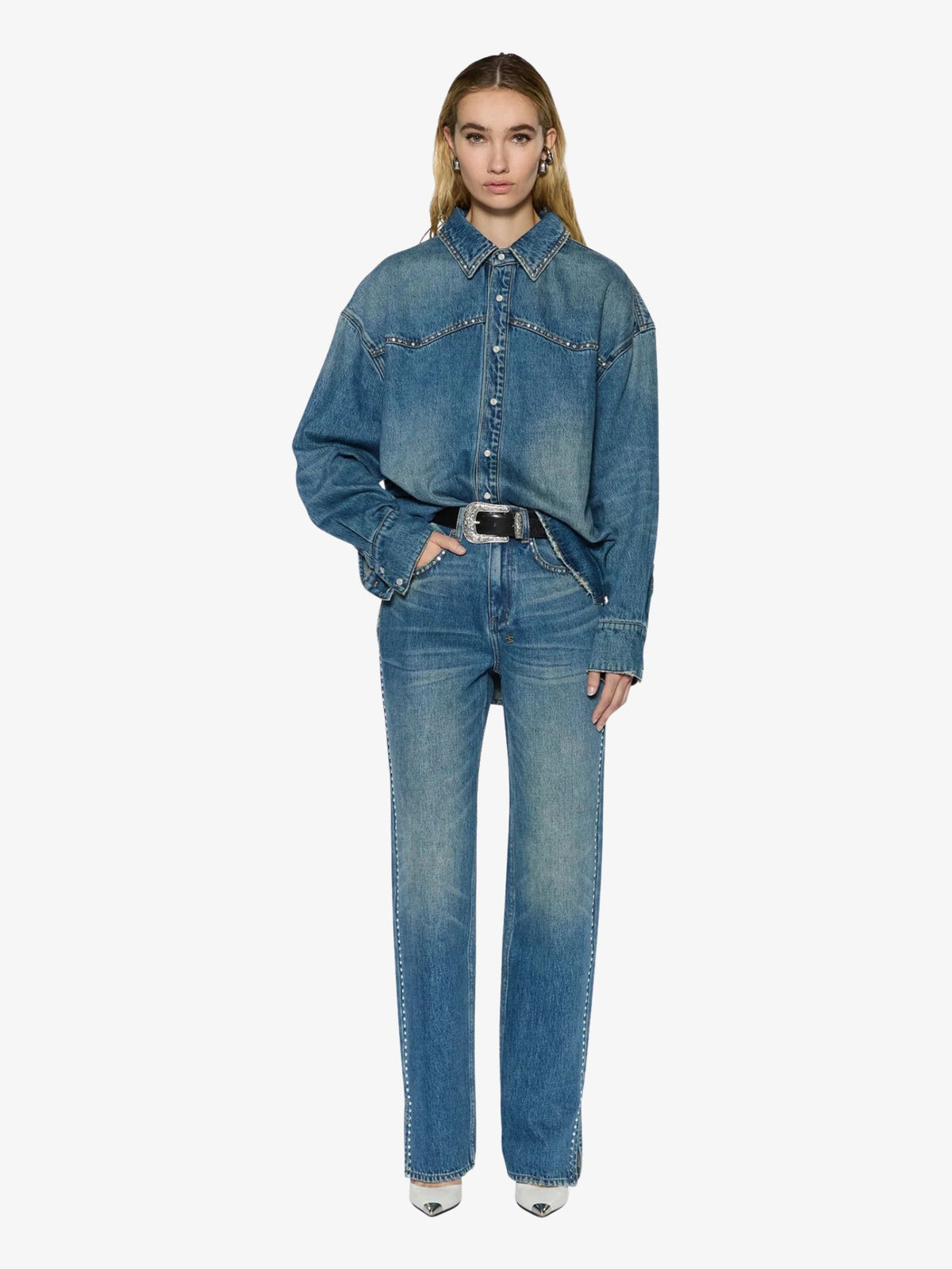 Ksubi Playback Studded Jeans | TEXAS BLUE