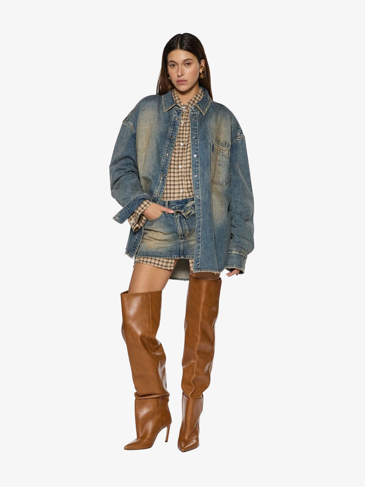 Ksubi Oversized Long Sleeve Shirt Dune | DUNE