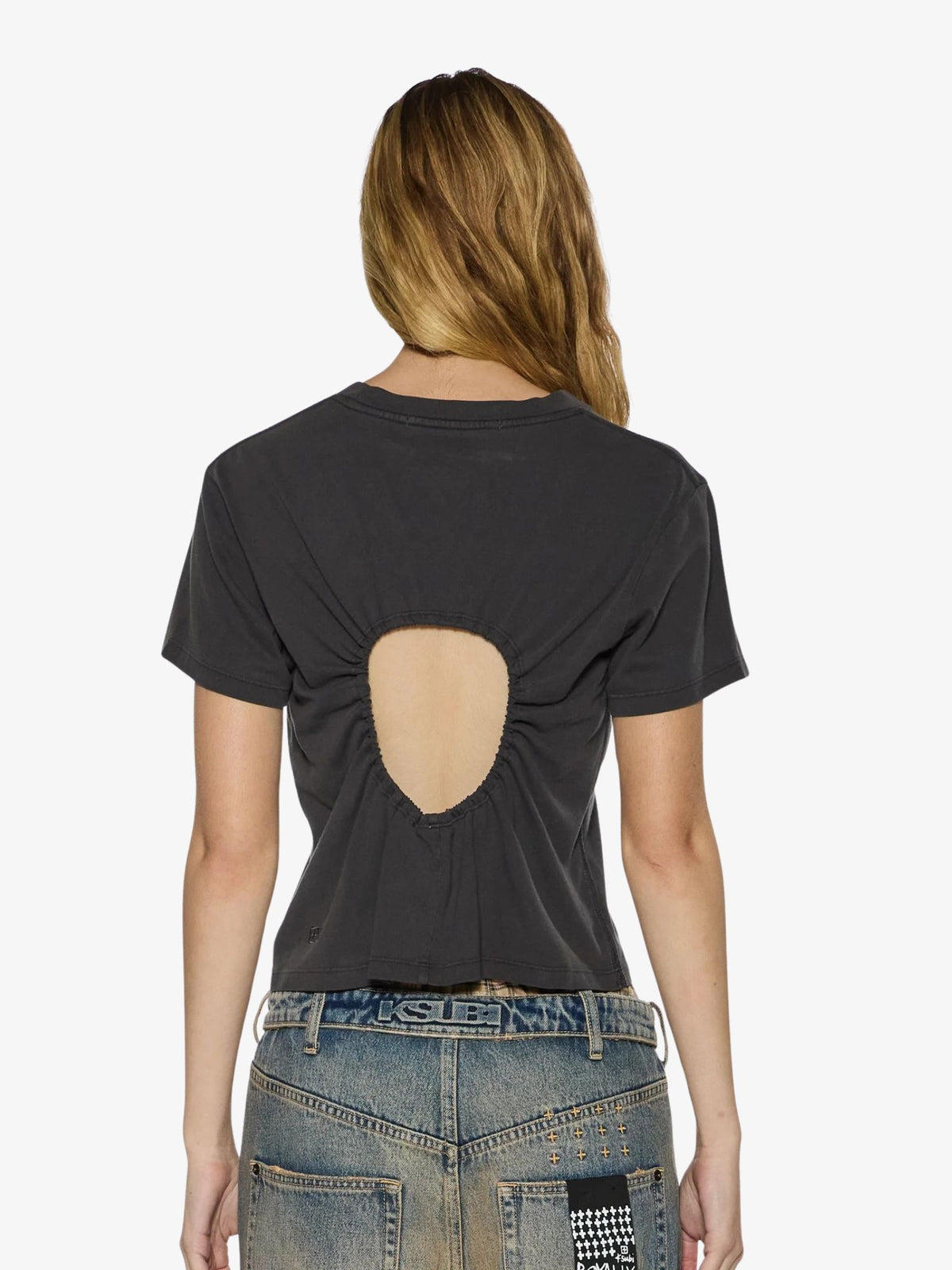 Ksubi Funny Bunny Shrunken Short Sleeve Tee | CHARCOAL