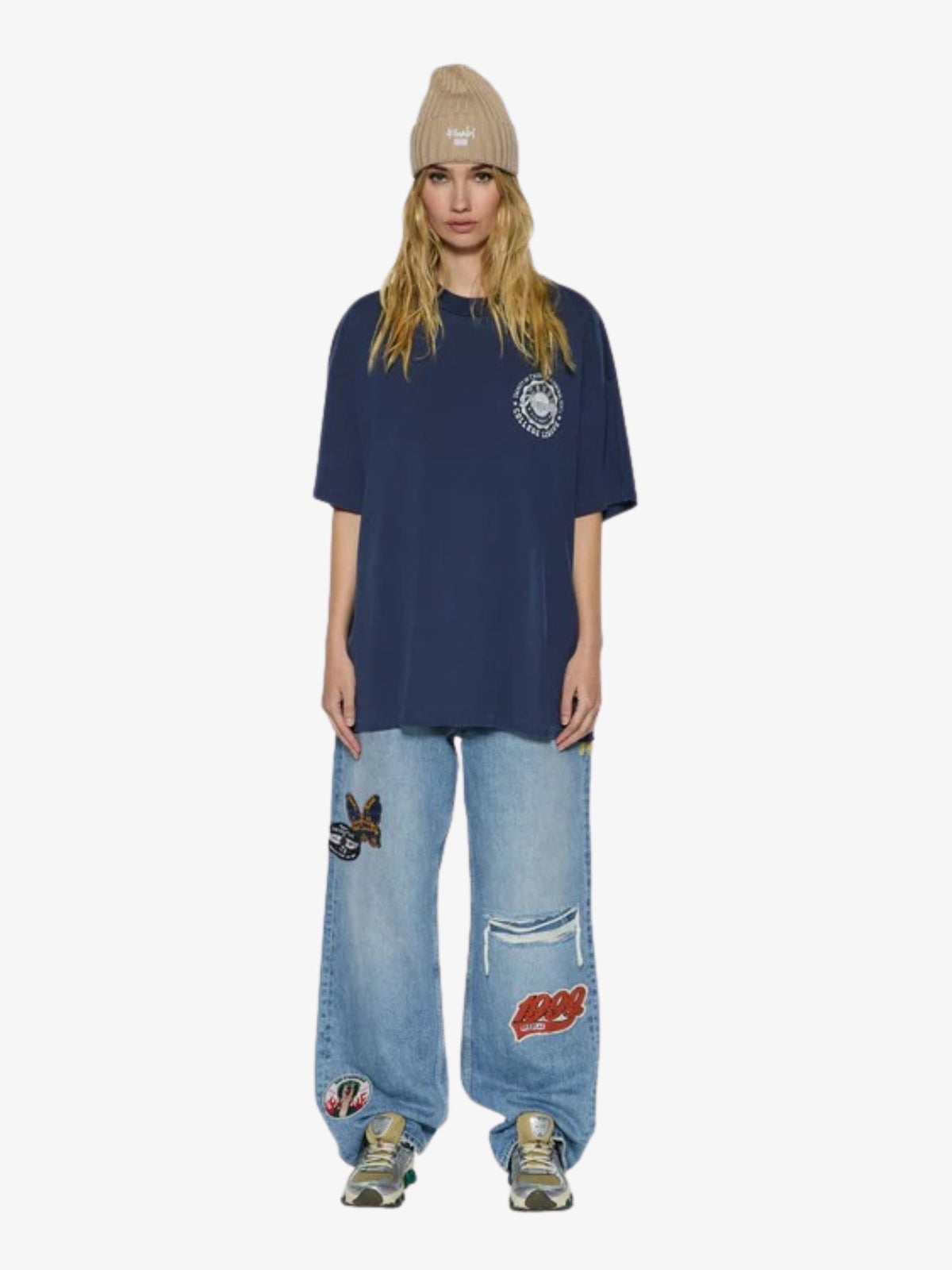 Ksubi Stacks Boyfriend Ss Tee | DARK BLUE