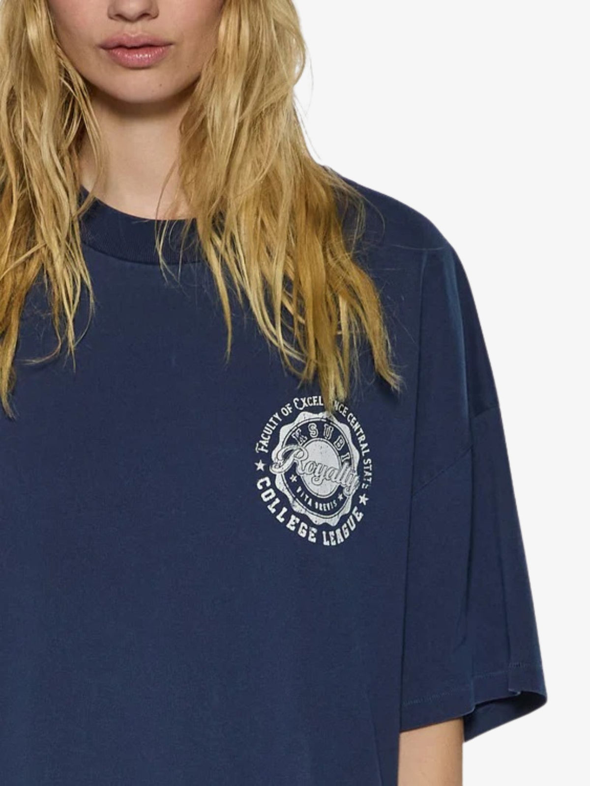 Ksubi Stacks Boyfriend Ss Tee | DARK BLUE