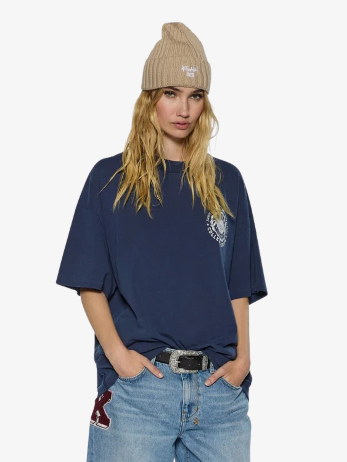 Ksubi Stacks Boyfriend Ss Tee | DARK BLUE