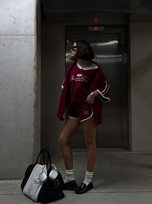 Logo Scalloped Sweatshort