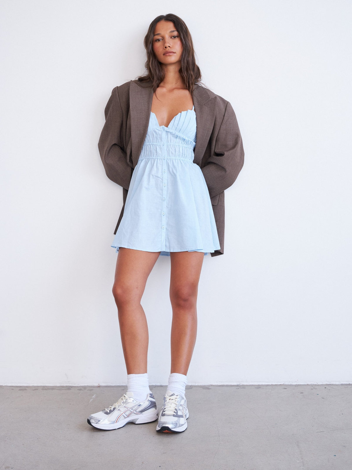 SNDYS Mahalia Mini Dress Coastal | Glue Store SNDYS Mahalia Mini Dress Coastal | Glue Store