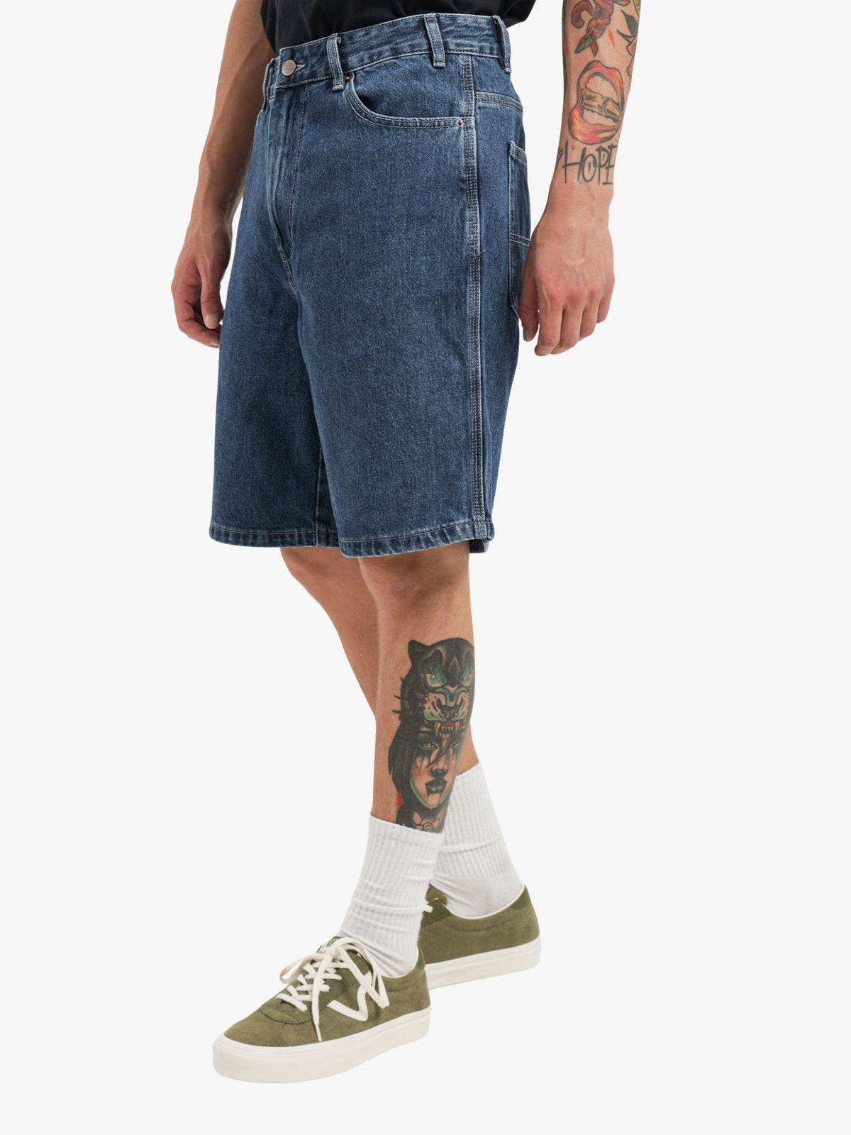 Worship Carpenter Jean Shorts | Blue