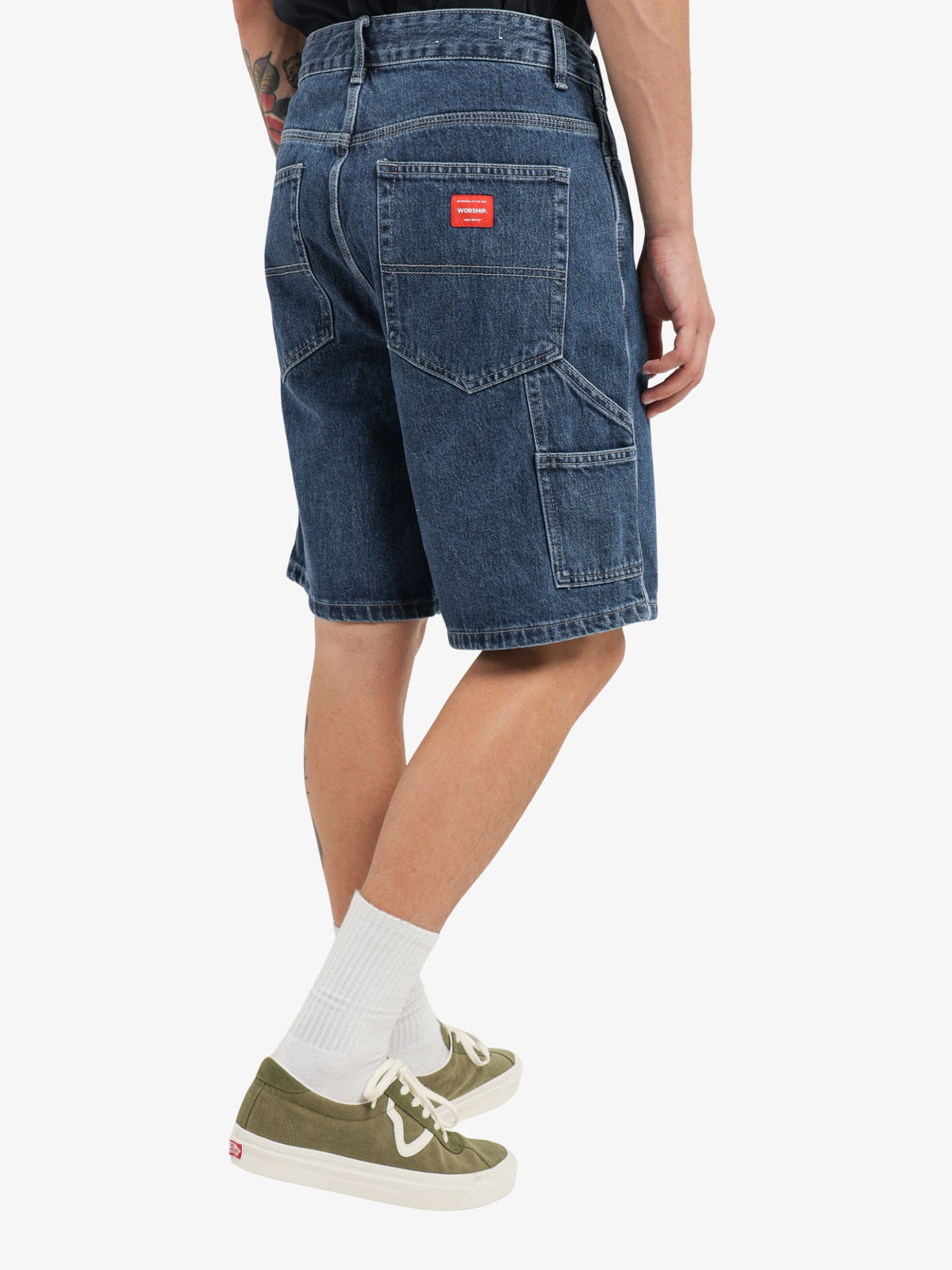 Worship Carpenter Jean Shorts | Blue