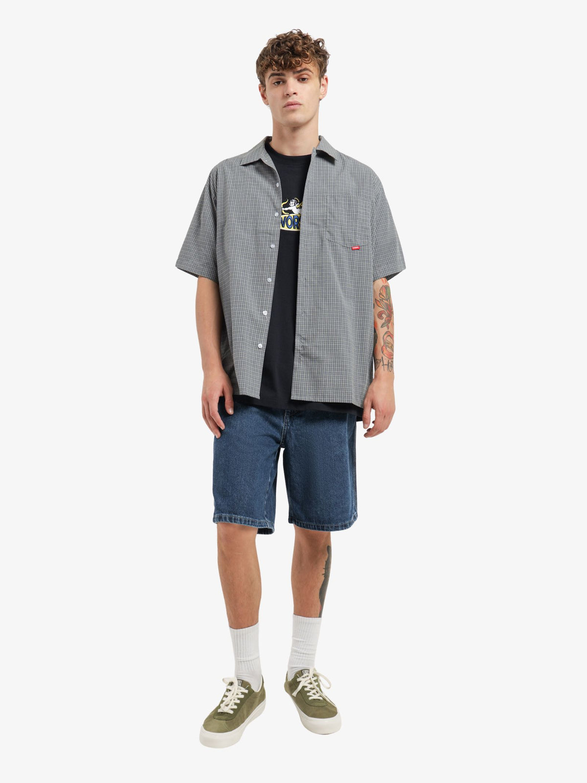 Worship Carpenter Jean Shorts | Blue