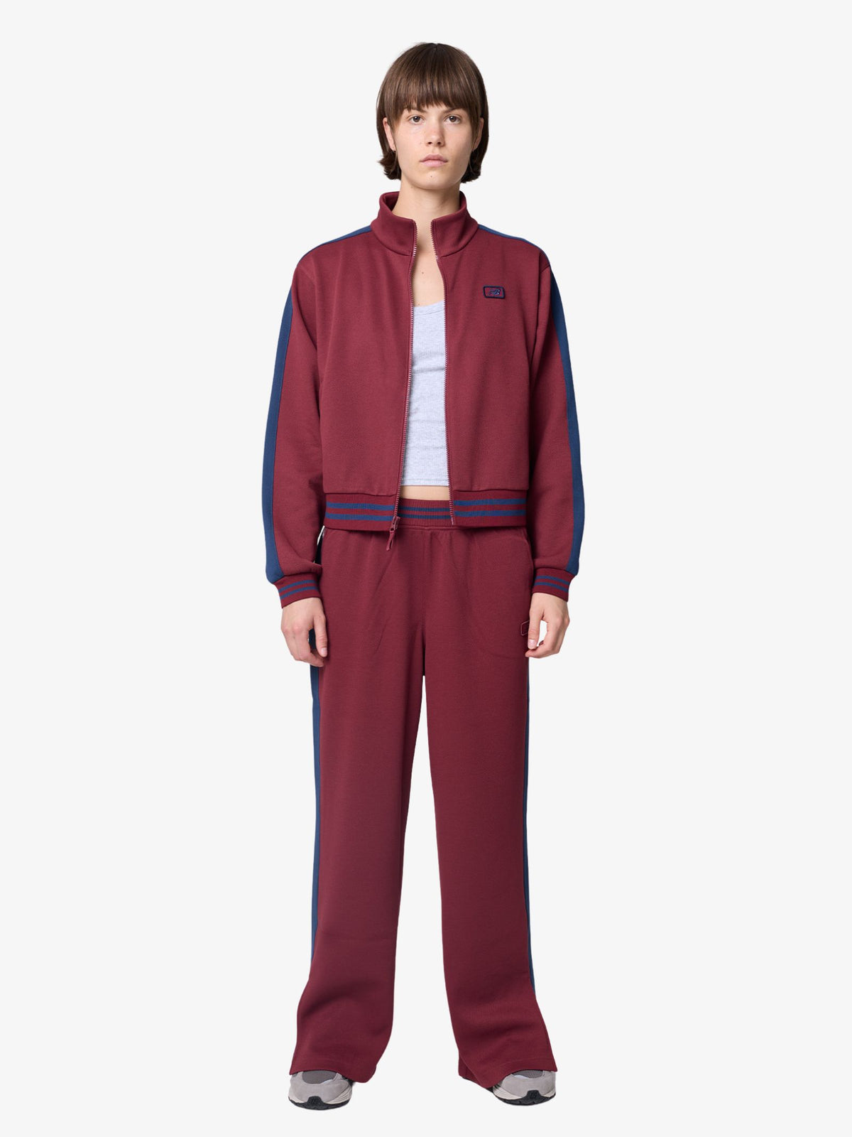 New Balance Post Season Pique Track Pants | Monarch Burgundy