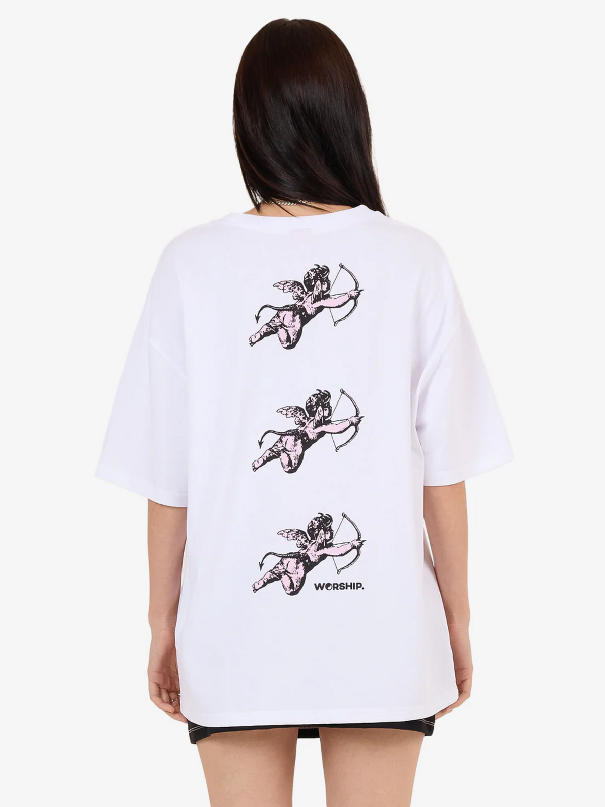 Worship Cherub Relaxed Fit Tee | White