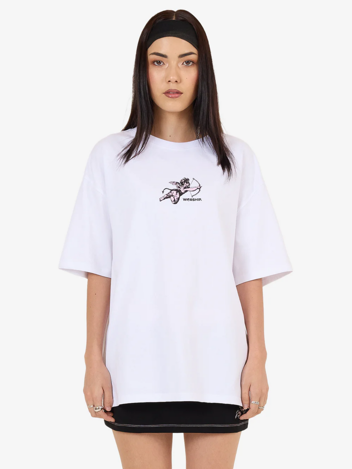 Worship Cherub Relaxed Fit Tee | White