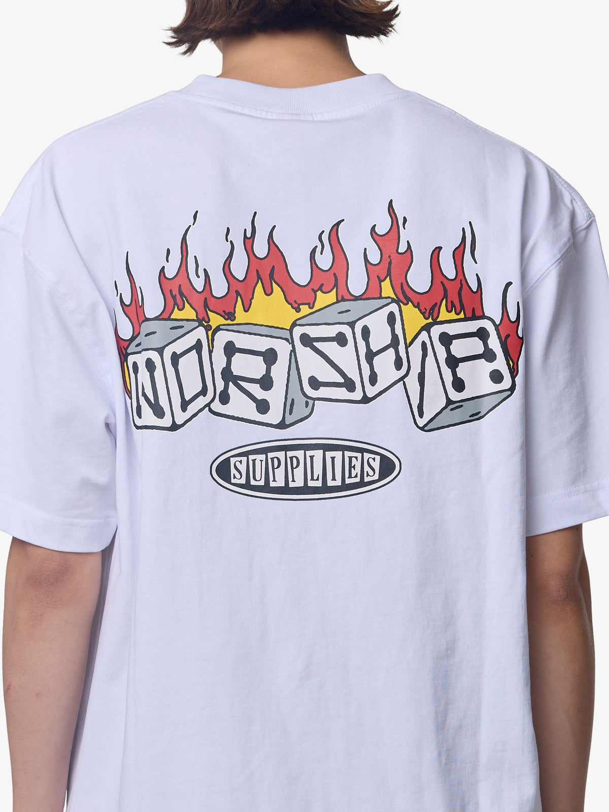 Worship Snake Eyes Oversize Fit Tee | White