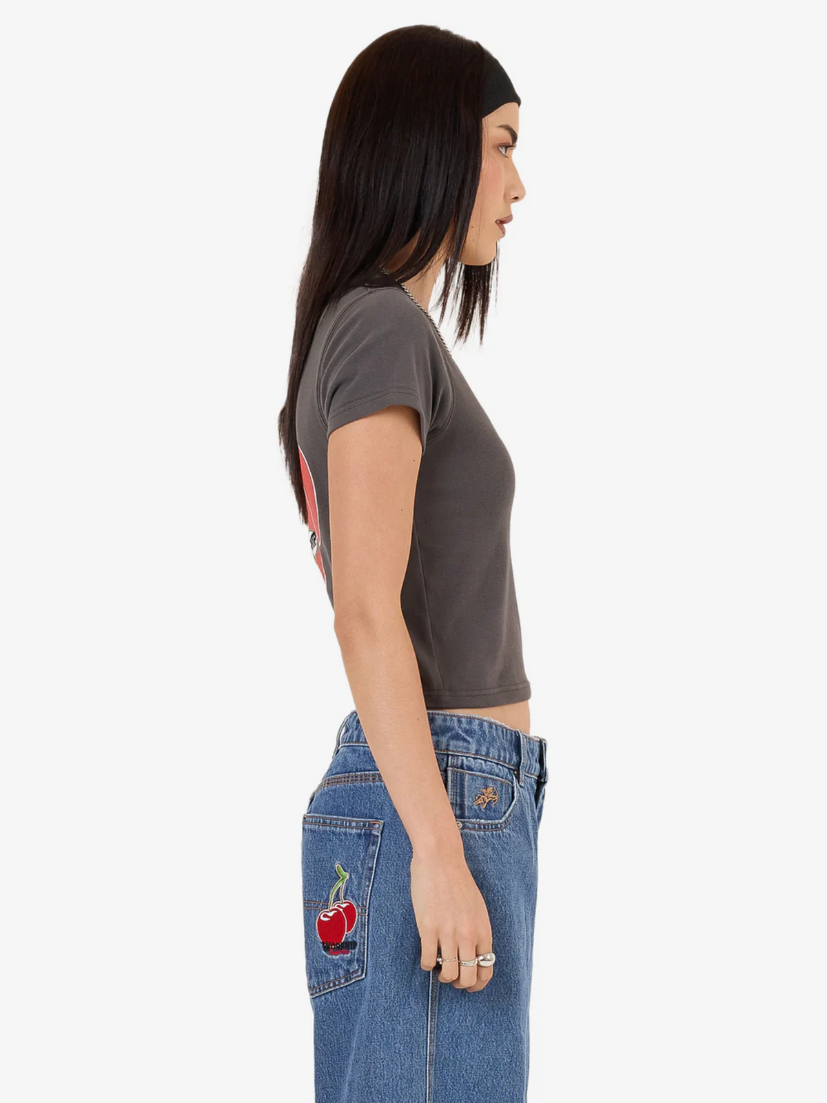 Worship Glazed and Confused Slim Fit Tee | Worn Black