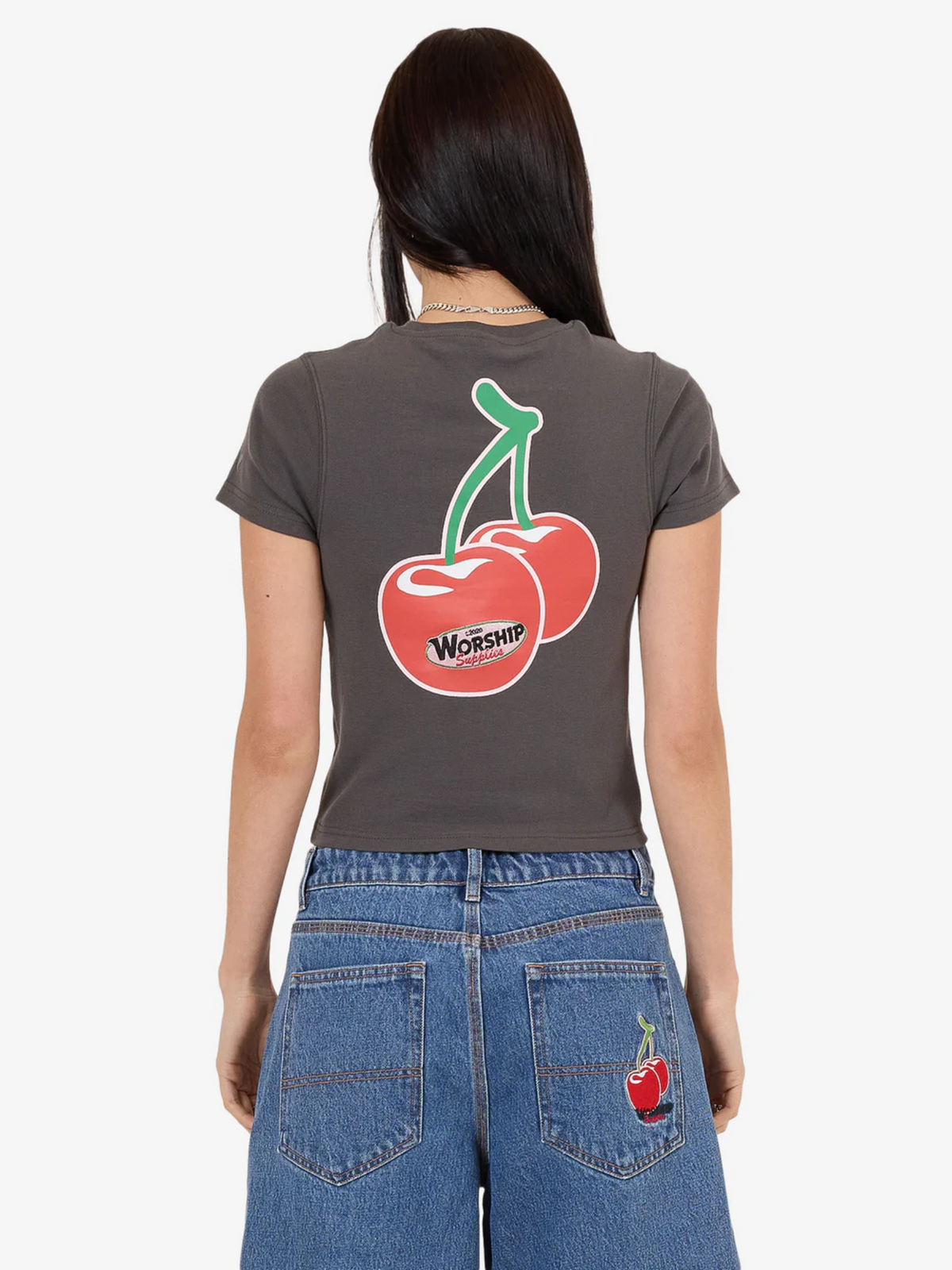 Worship Glazed and Confused Slim Fit Tee | Worn Black