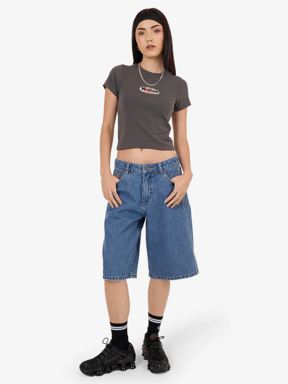 Worship Glazed and Confused Slim Fit Tee | Worn Black