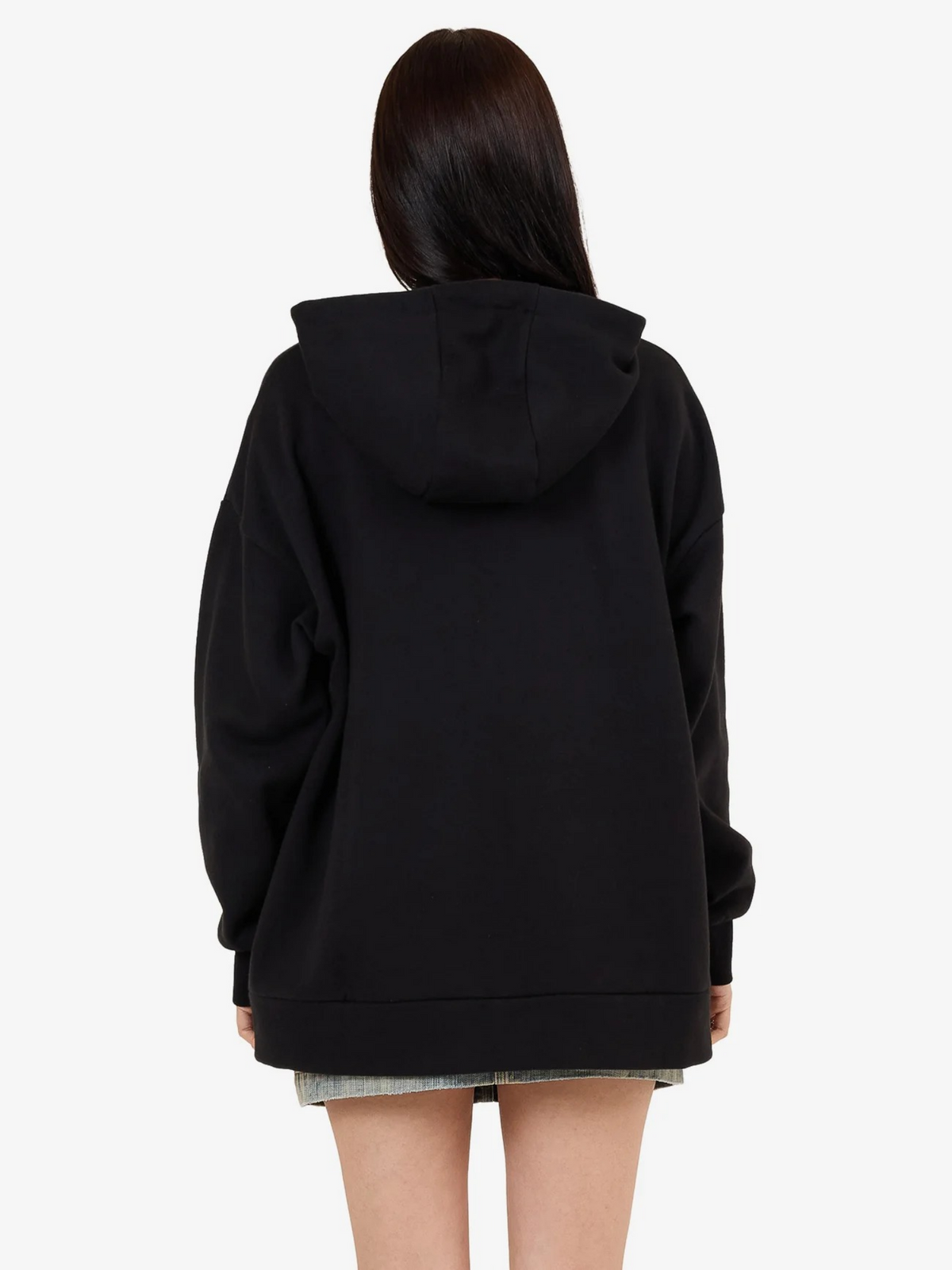 Worship Glitz Zip Front Hood | Black