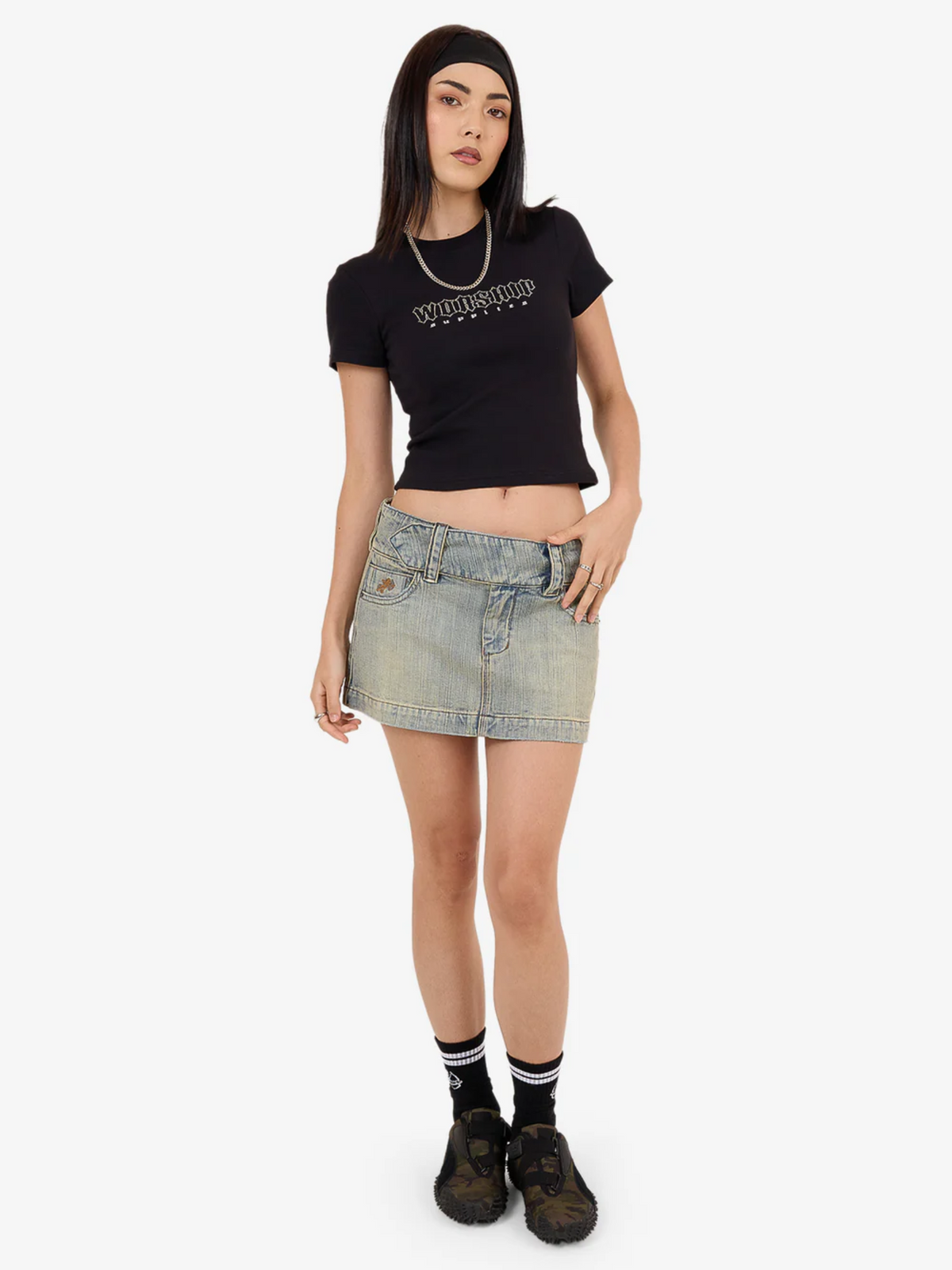 Worship Nostalgia Micro Skirt | Dirty Streak Fade