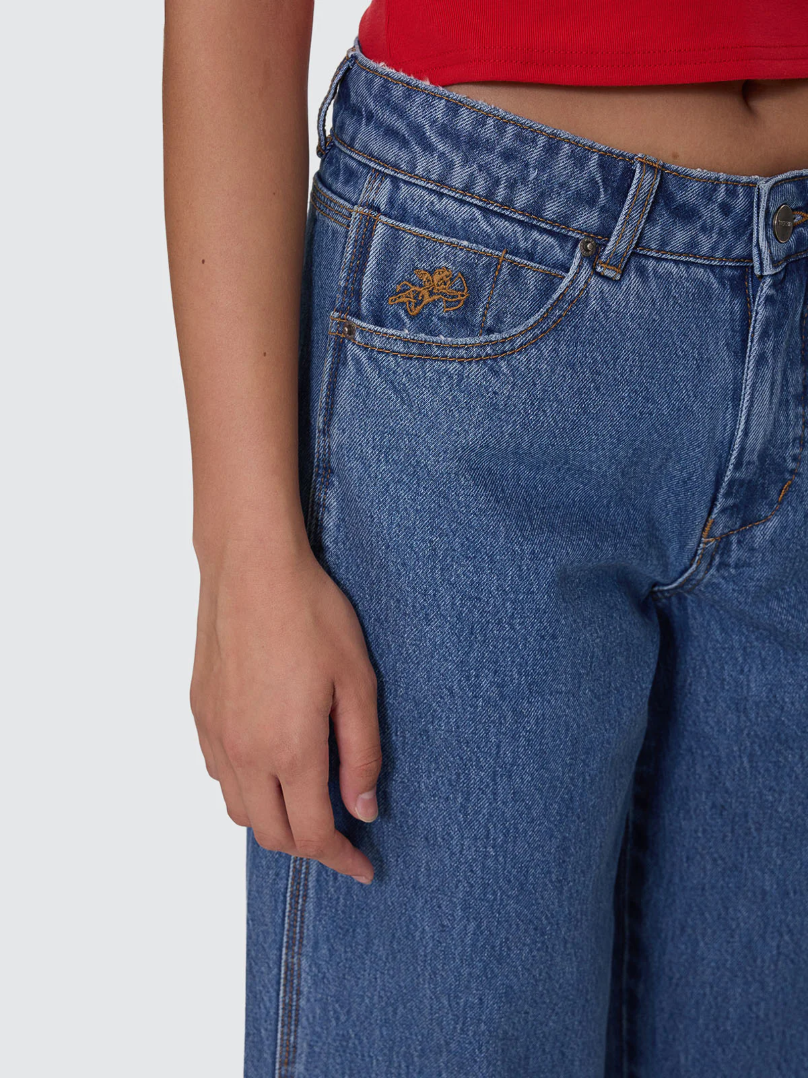 Worship Sloucher Jeans Sky High Blue | Glue Store