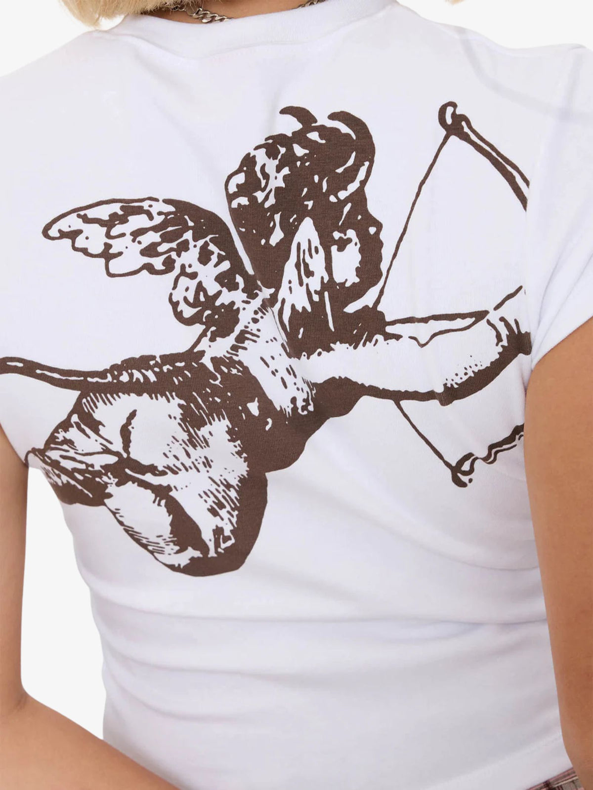 Worship Cherub Cap Sleeve Tee | White