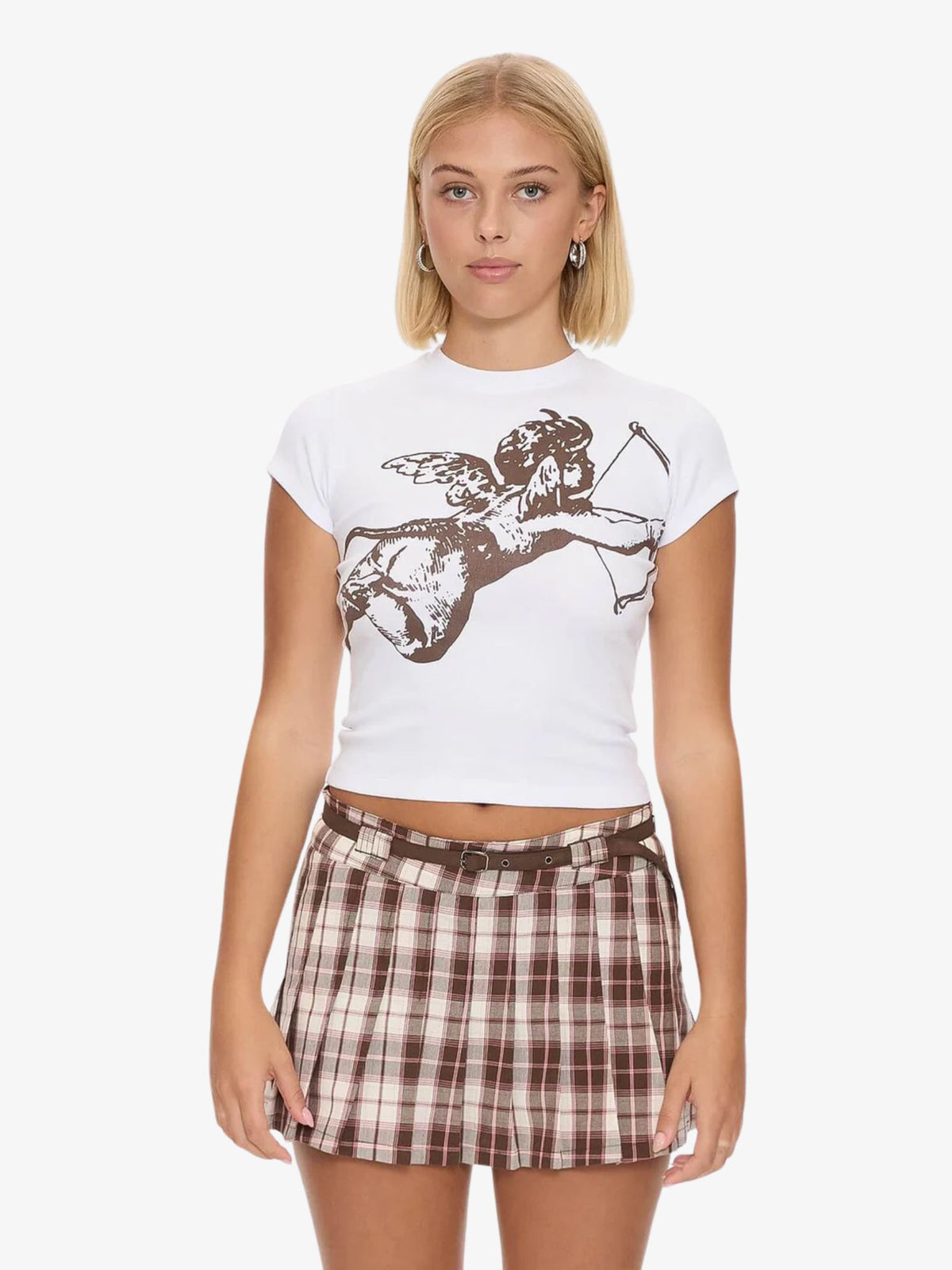 Worship Cherub Cap Sleeve Tee | White