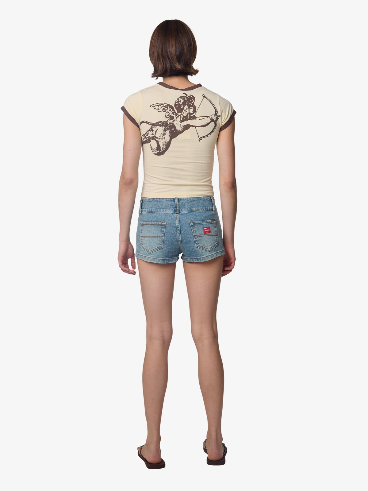 Worship Cherub Cap Sleeve Ringer | Lemon Icing