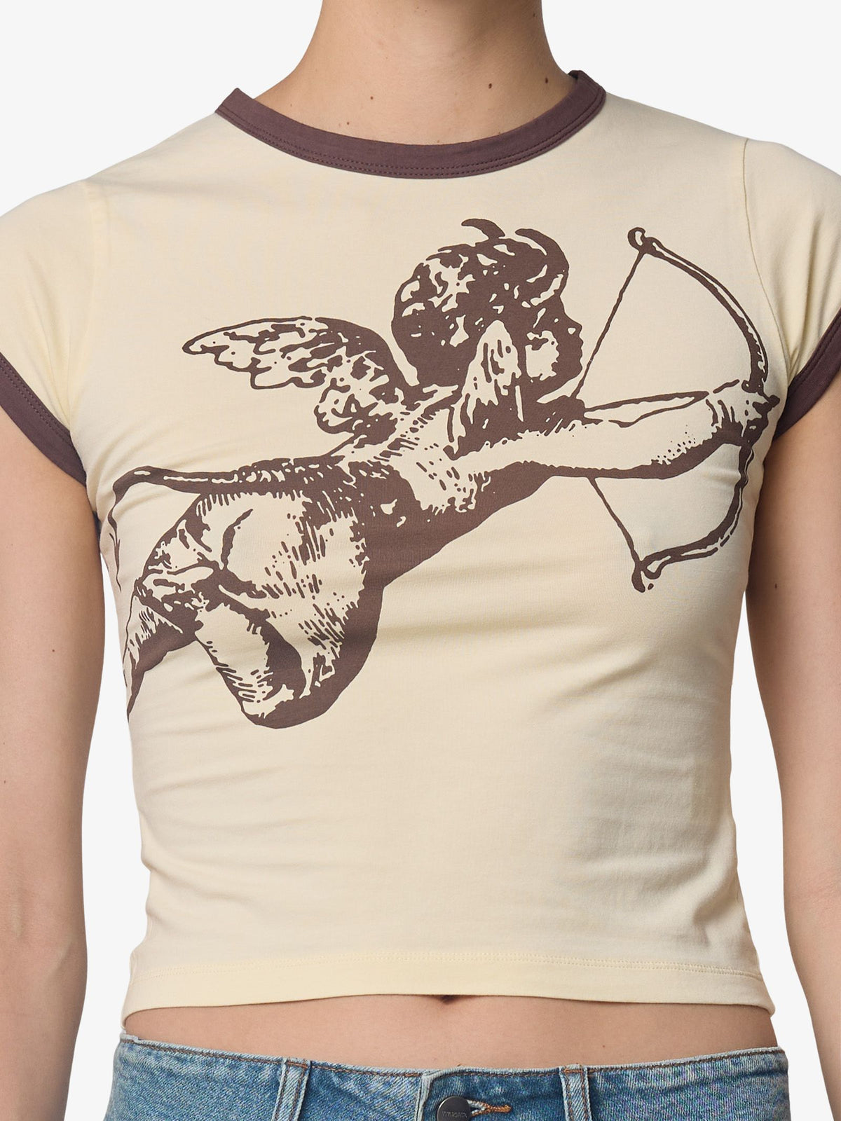 Worship Cherub Cap Sleeve Ringer | Lemon Icing