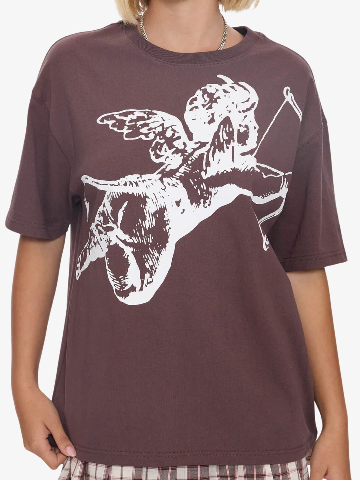 Worship Cherub Relaxed Fit Tee | Dark Choc