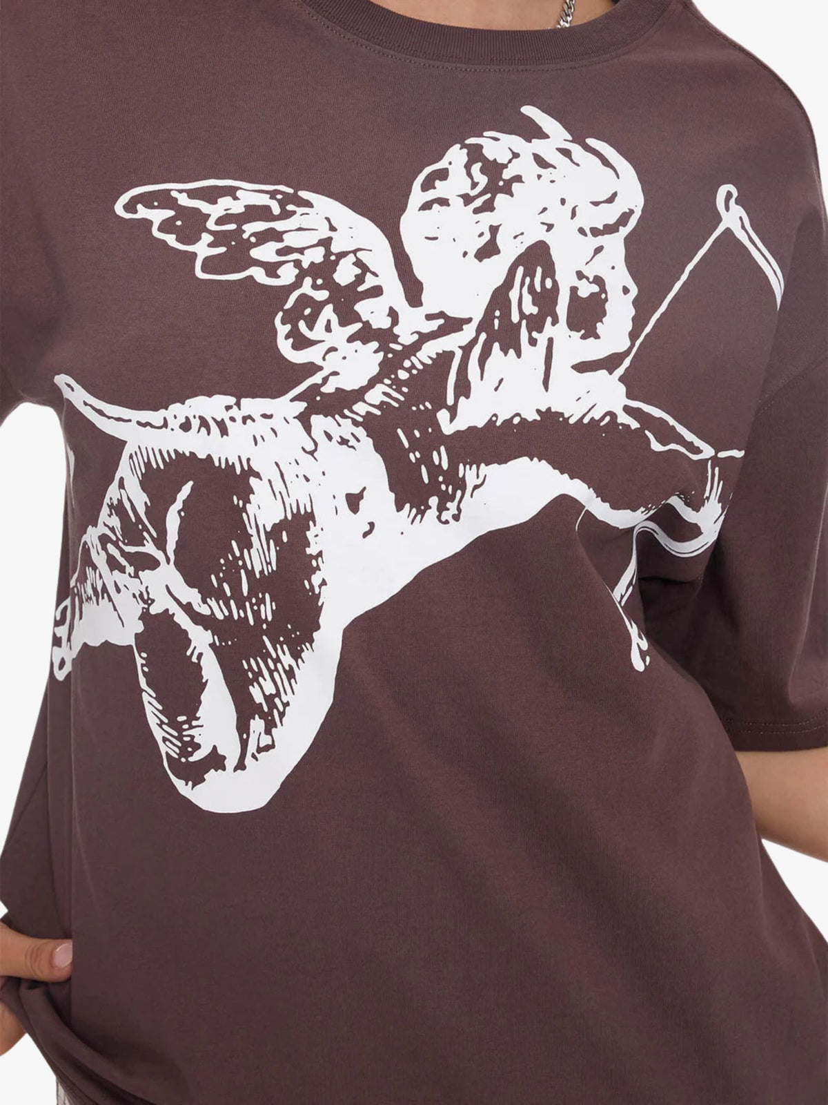 Worship Cherub Relaxed Fit Tee | Dark Choc