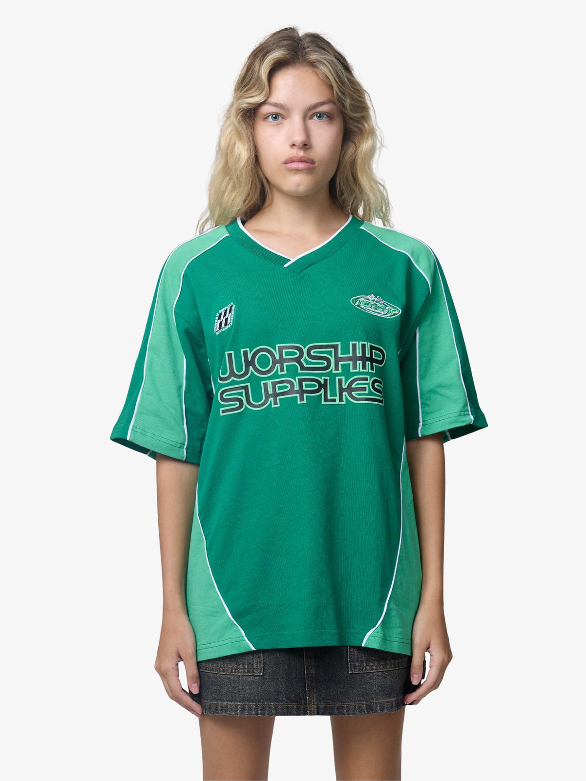 Worship Grand Prix Panelled Jersey | Green
