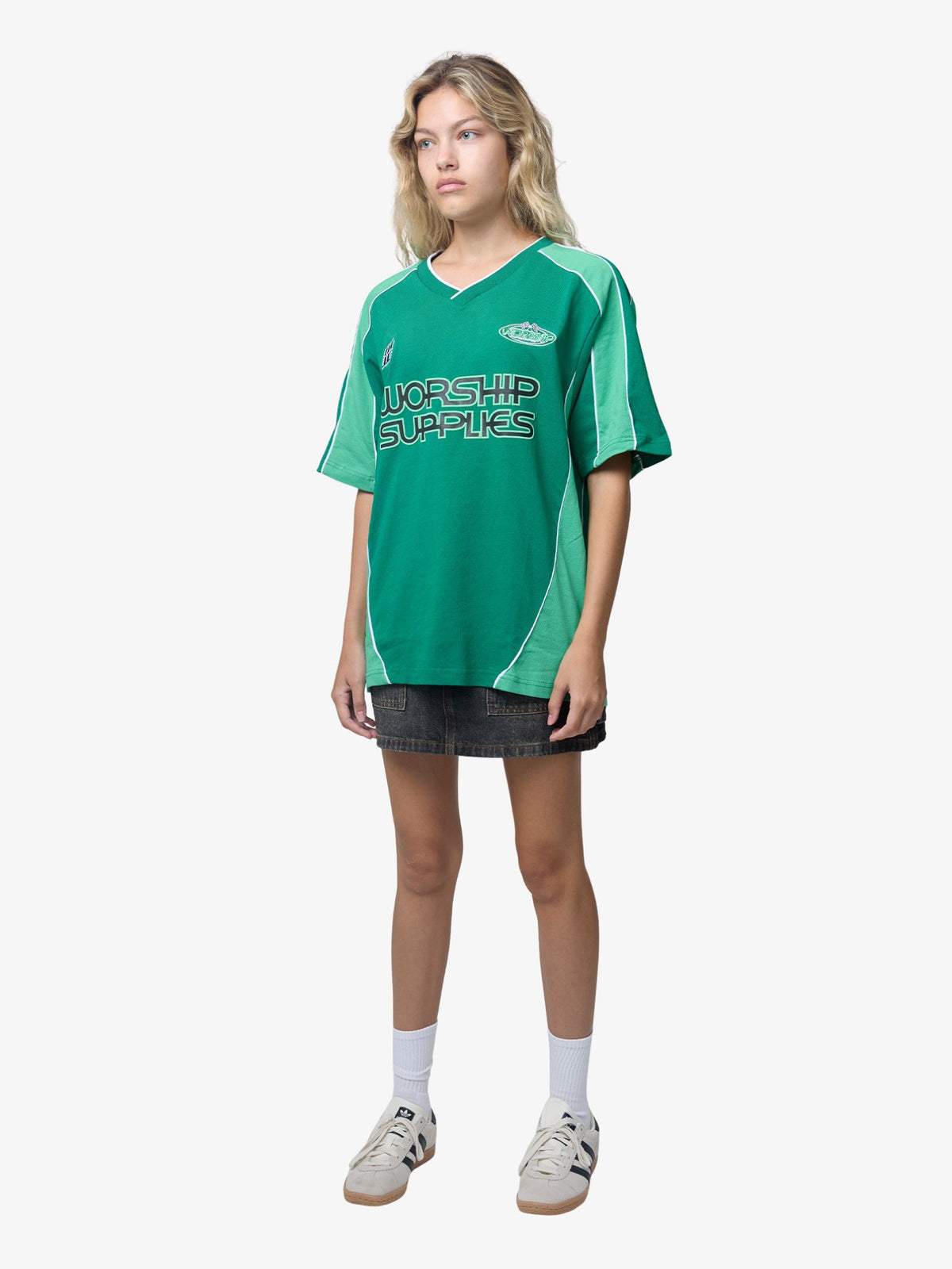 Worship Grand Prix Panelled Jersey | Green