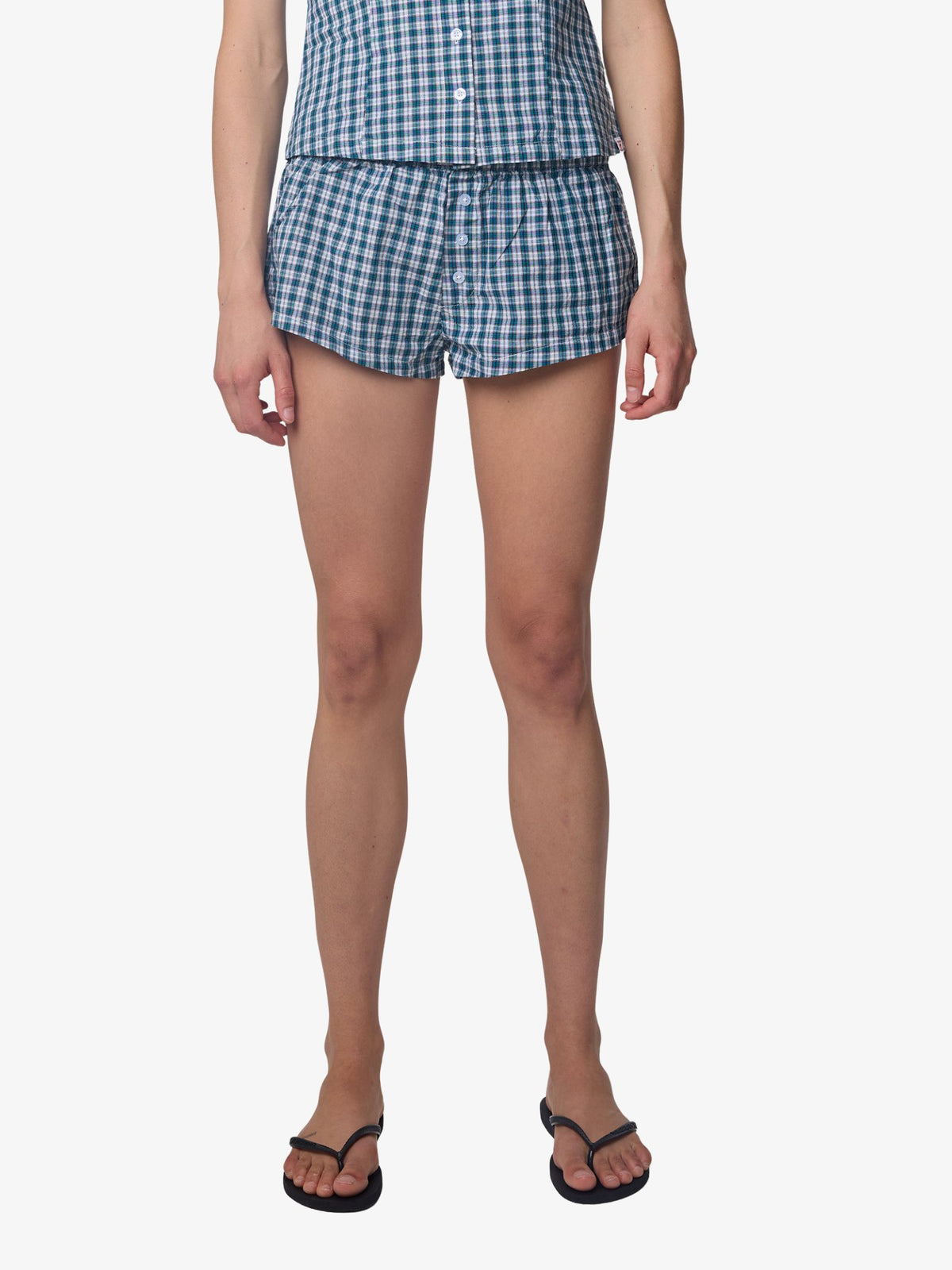 Worship Checkmate Micro Boxer Shorts | Dark Blue