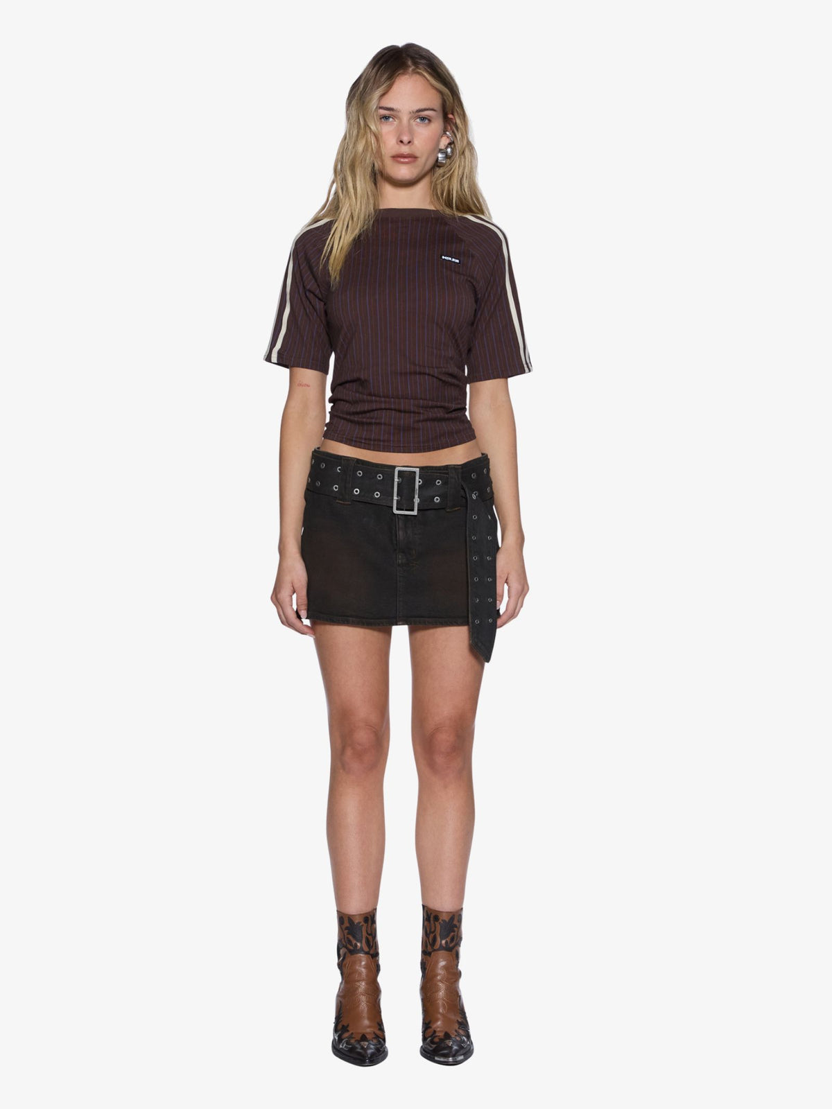 Ksubi Porter Ss Top | Brown