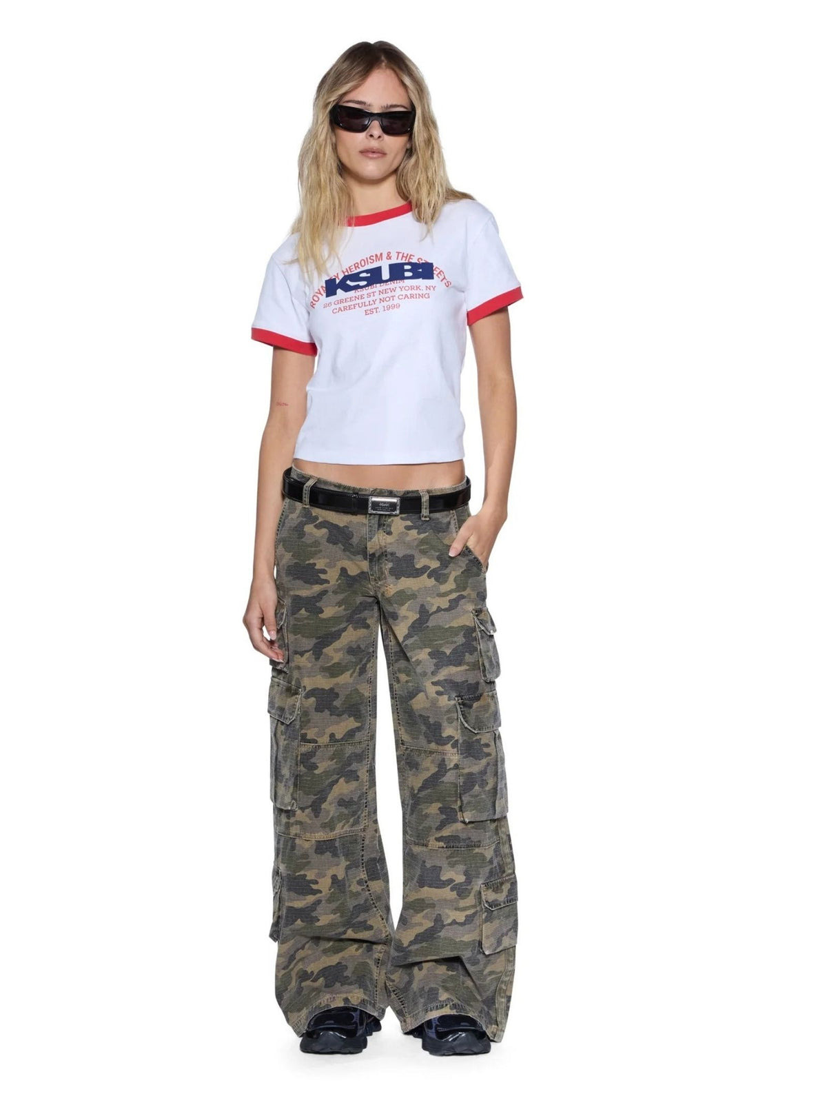 Ksubi Varsity Shrunken Short Sleeve Tee | White