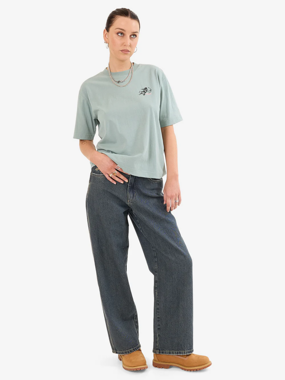 Worship Cherub Regular Fit Tee | Mineral