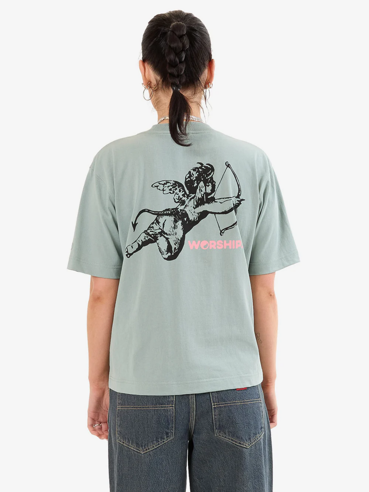 Worship Cherub Regular Fit Tee | Mineral