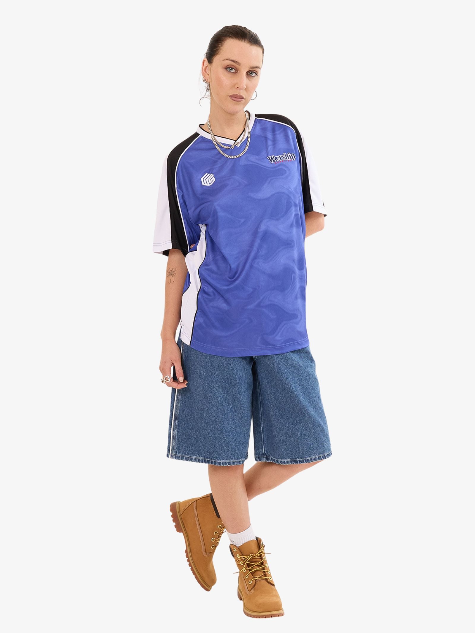 Smoke V-Neck Football Jersey