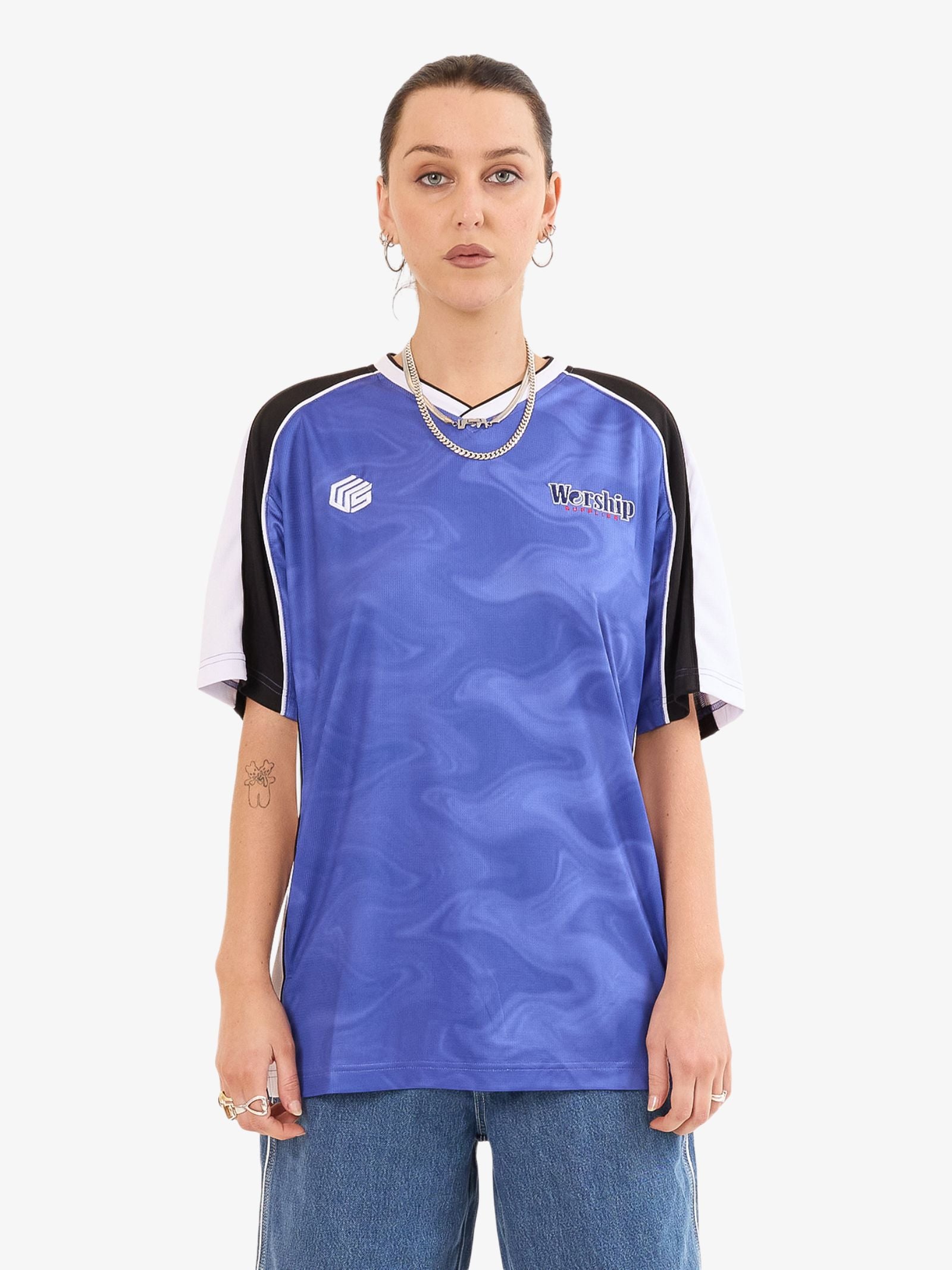 Smoke V-Neck Football Jersey