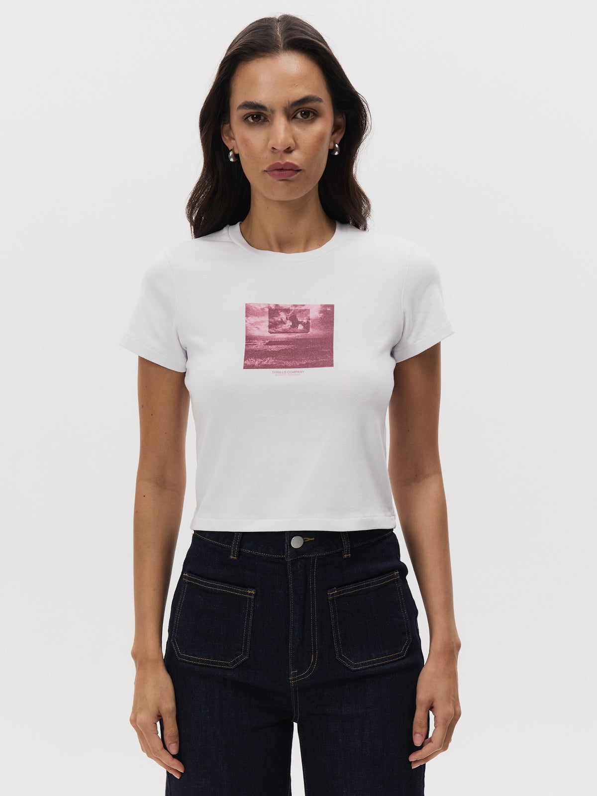 Thrills Future Leap Mini Tee | WHITE