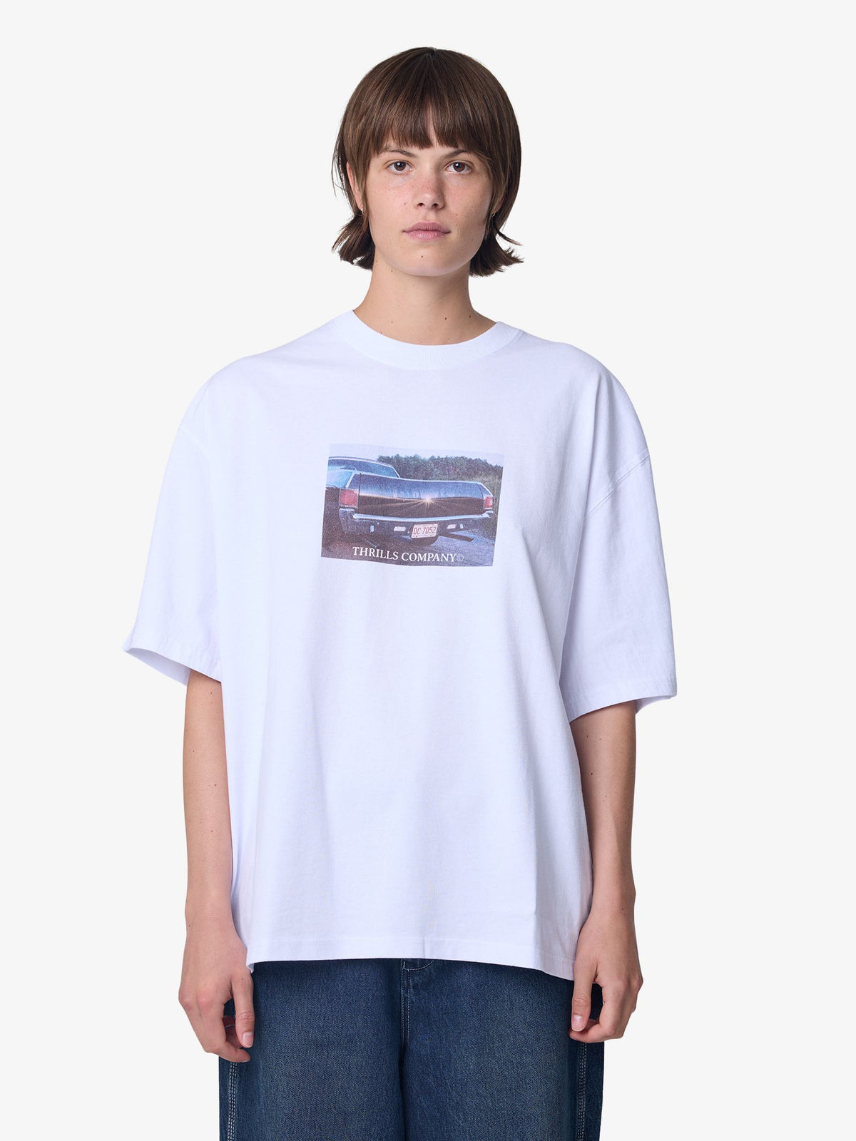 Thrills Hell-Bent Oversize Tee | WHITE