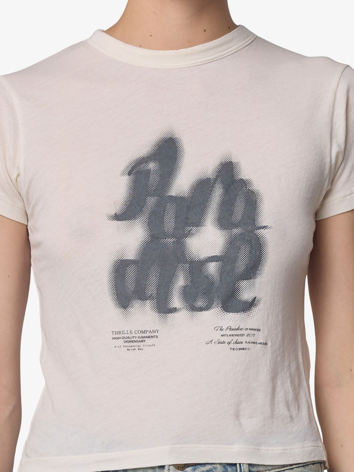 Thrills Chaos Calls Boy Tee | VINTAGE WHITE