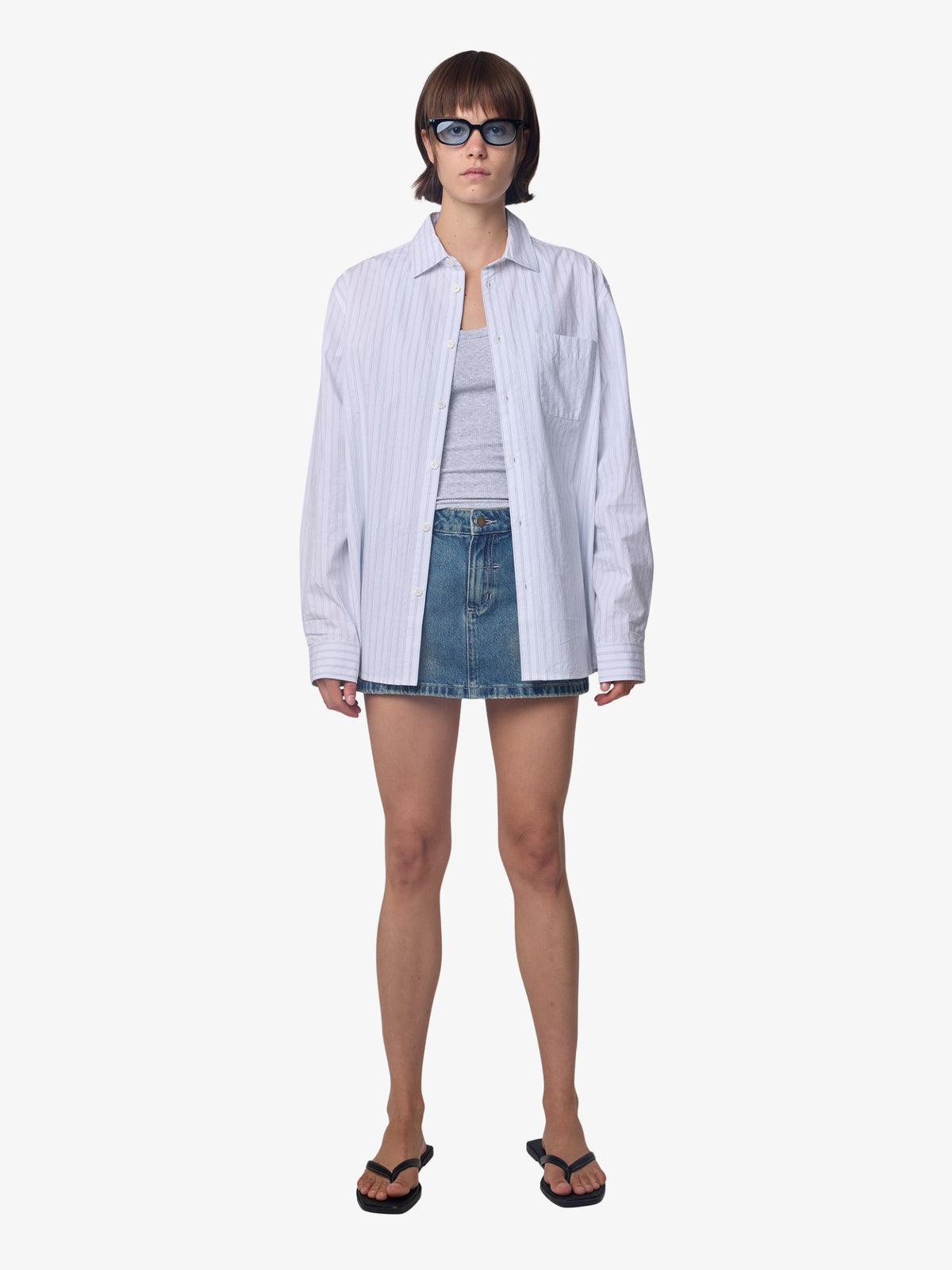 Thrills Sophie Skirt | VINTAGE GARAGE BLUE