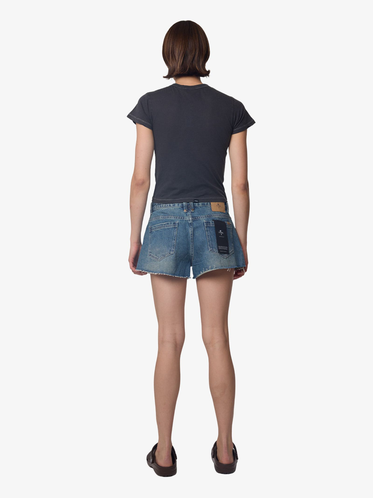 Thrills Lola Low Rise Baggy Shorts | VINTAGE GARAGE BLUE