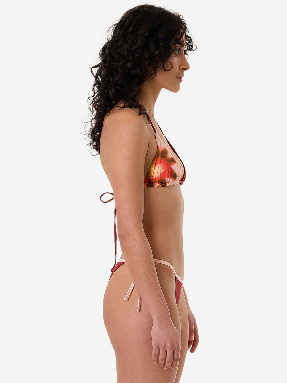 Thrills Ember String Bikini Bottom | Crimson