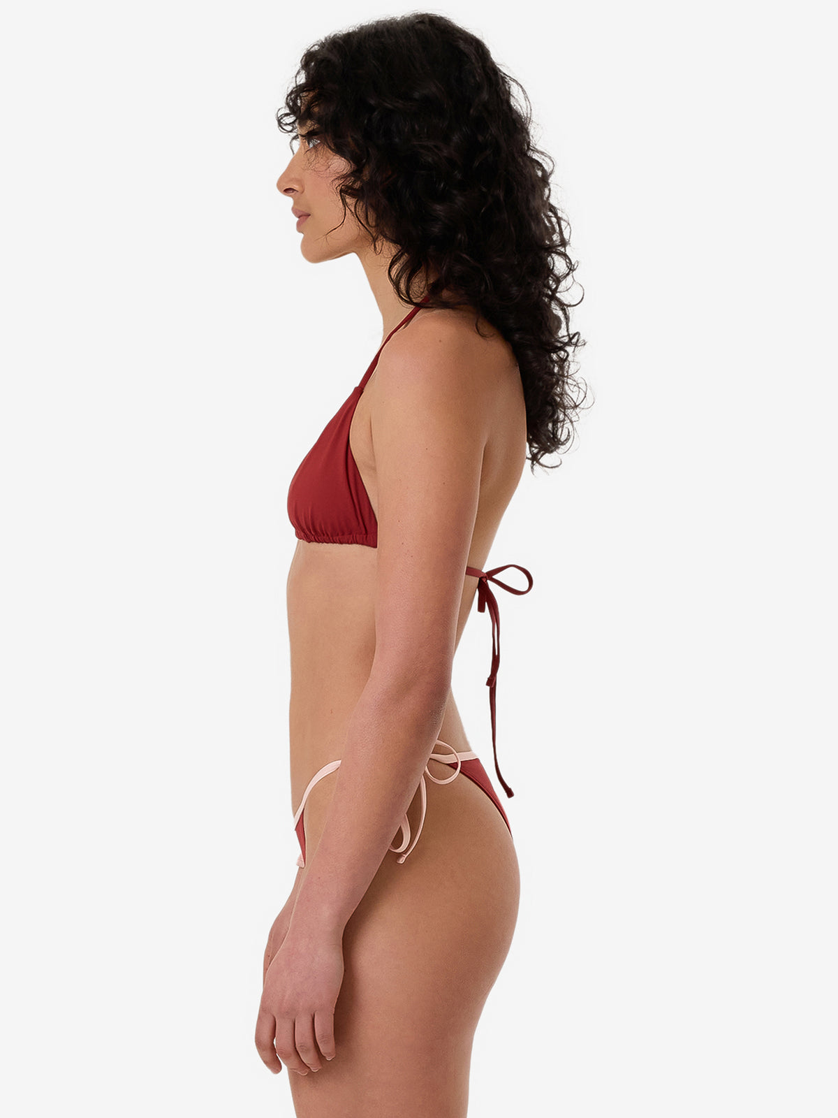Thrills Ember String Bikini Bottom | Crimson