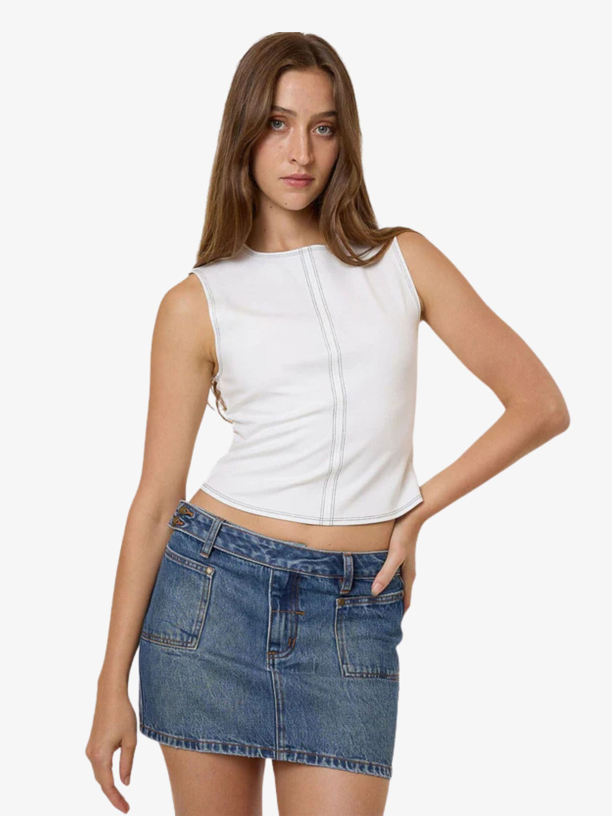 Thrills Wyatt Skirt | VANISH MID BLUE