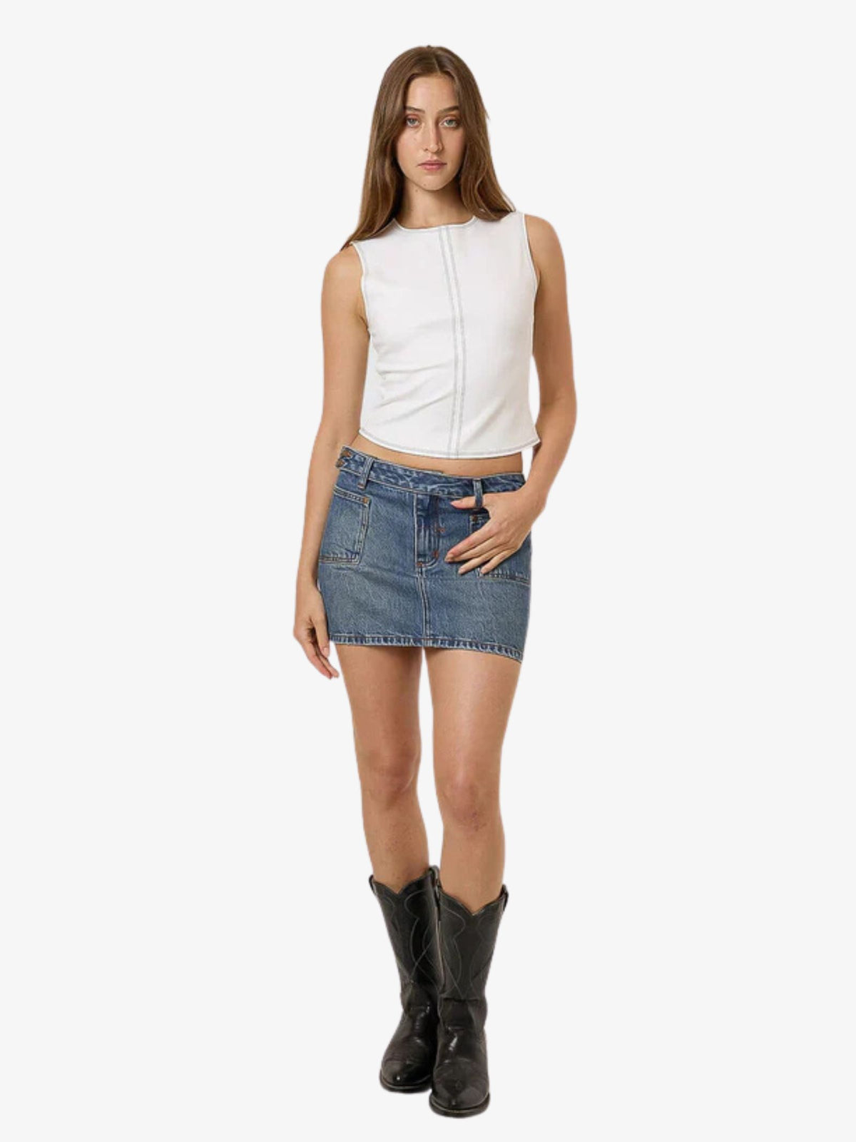 Thrills Wyatt Skirt | VANISH MID BLUE