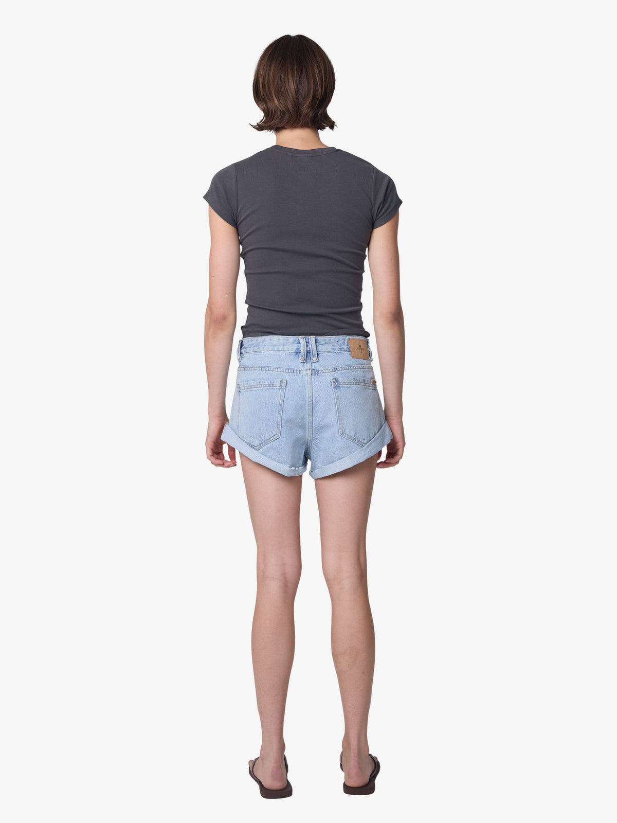 Thrills Remi Rolled Low Rise Baggy Short | SERENITY BLUE