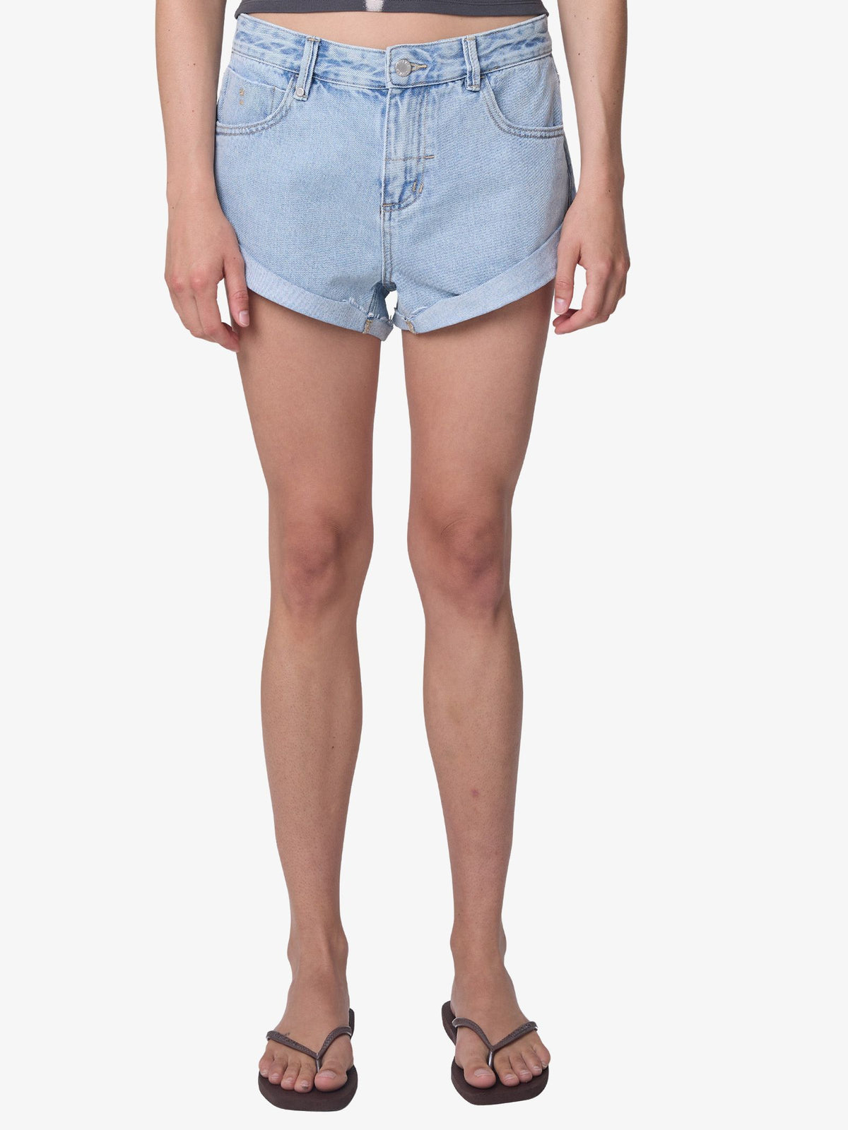 Thrills Remi Rolled Low Rise Baggy Short | SERENITY BLUE