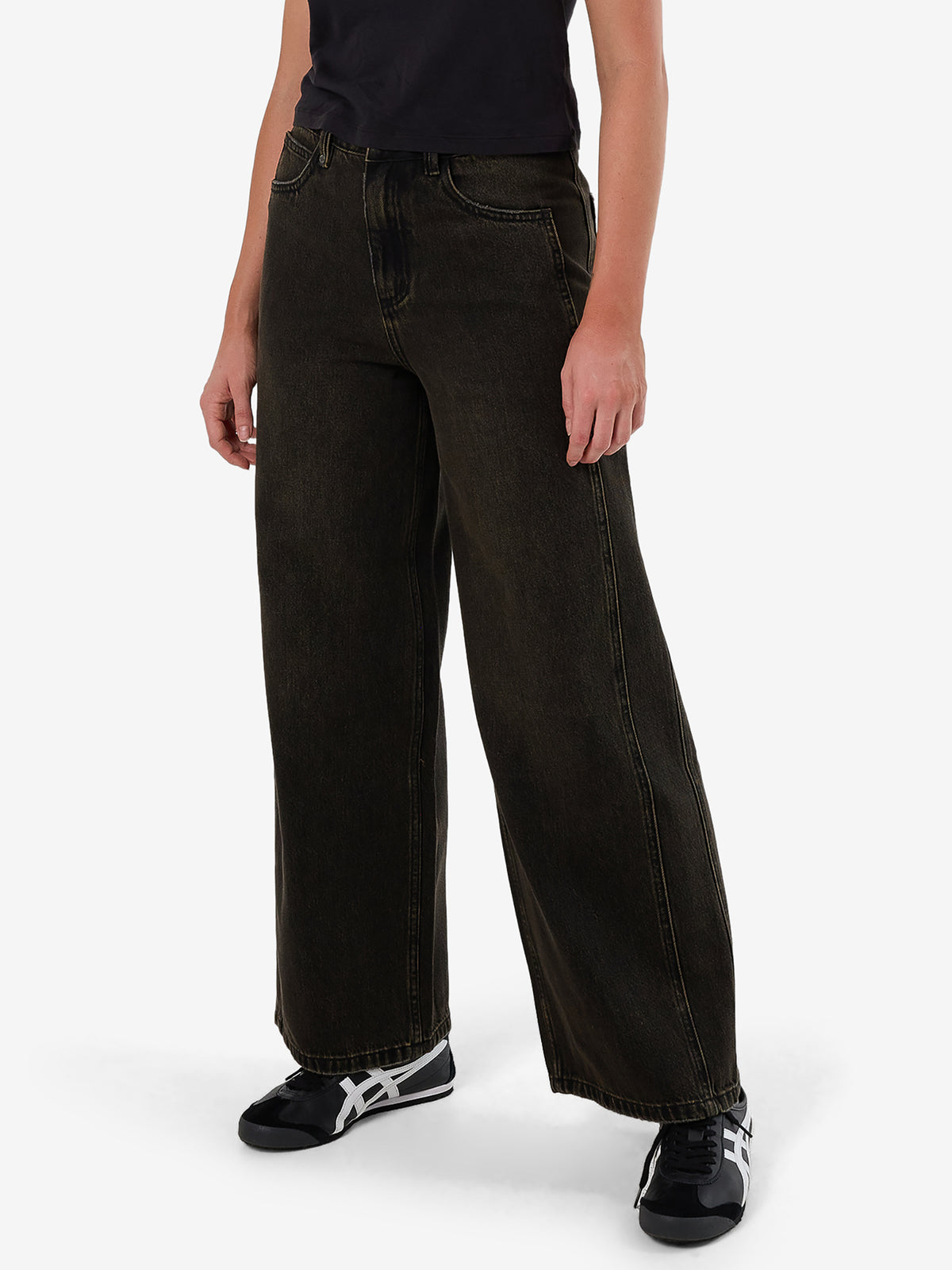 Thrills Ashton Jean | DIRTY OLIVE BLACK