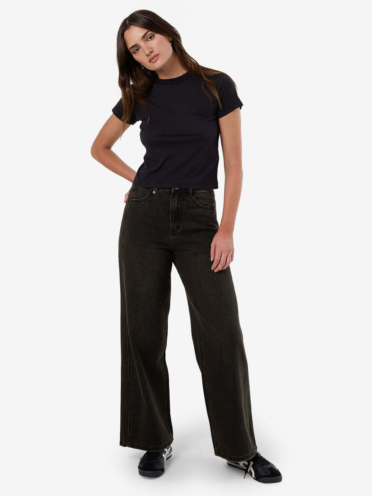 Thrills Ashton Jean | DIRTY OLIVE BLACK