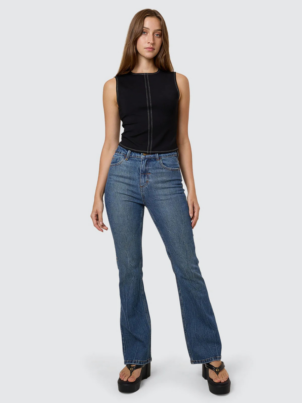 Thrills Jesse High Rise Stretch Jean | VANISH MID BLUE